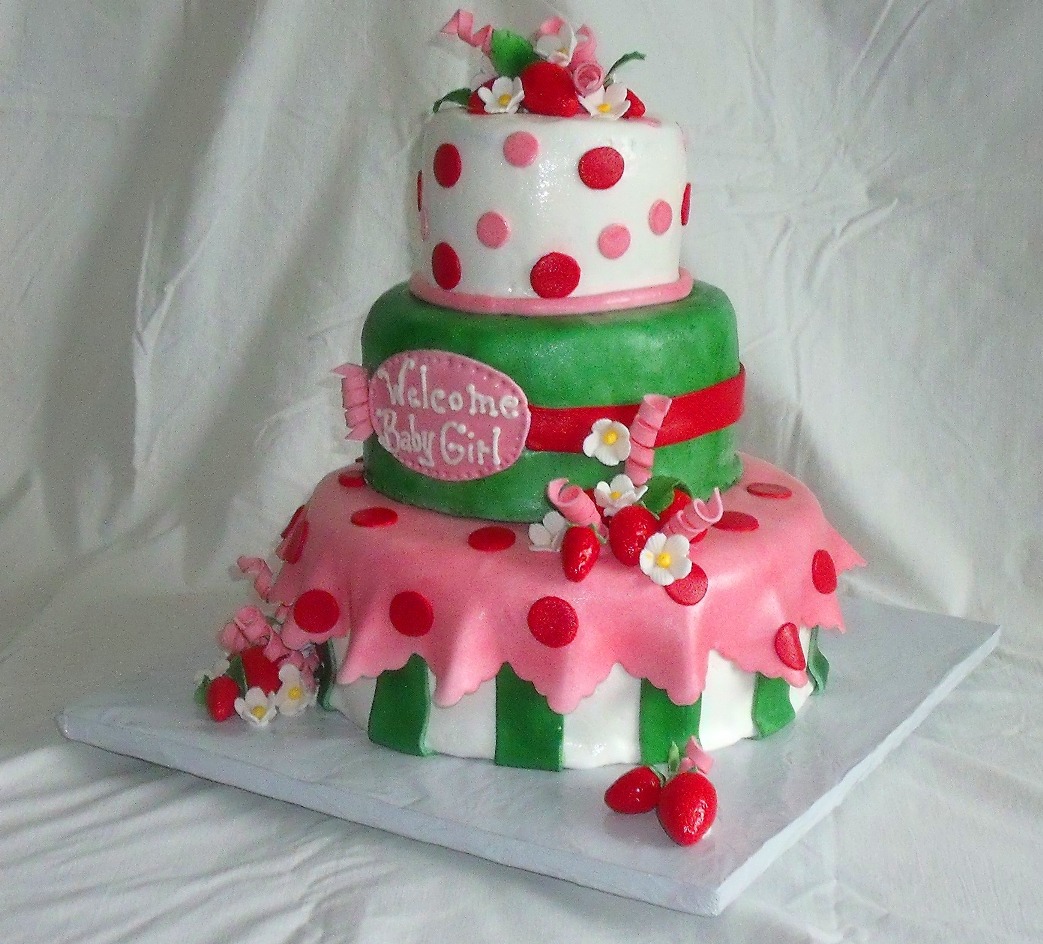 strawberry themed baby shower