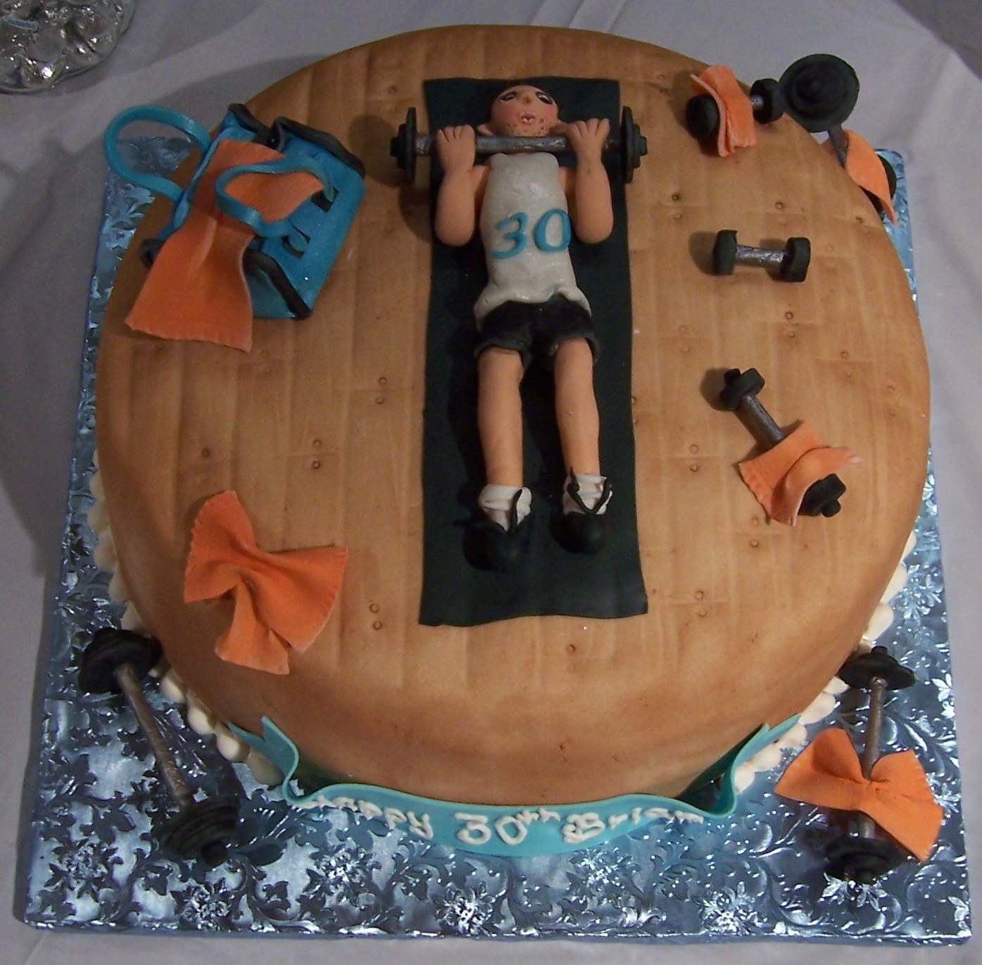 Weight Lifting Cake Decorations Weight Lifting Cake Decorations