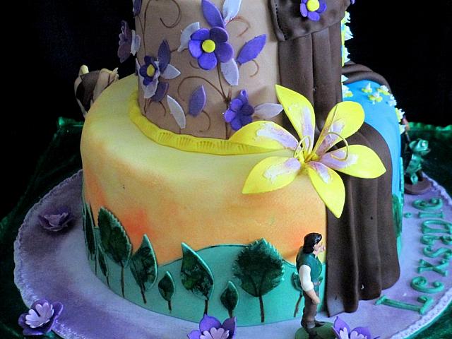 Tango Disney Theme Fondant Cake Close Up 1