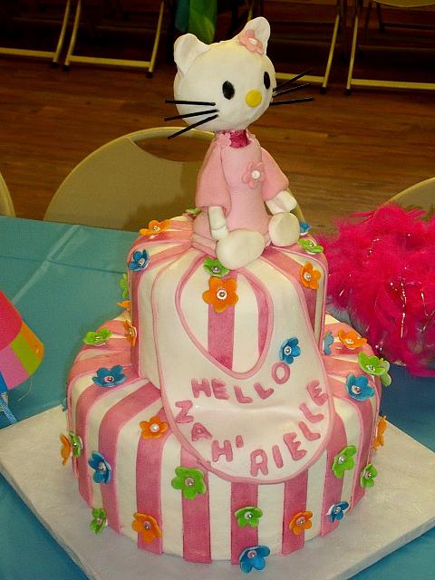 Hello Kitty Baby Shower Cake view 1