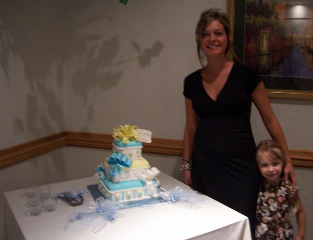 Baby Boy Present Cake with Guest of Honor