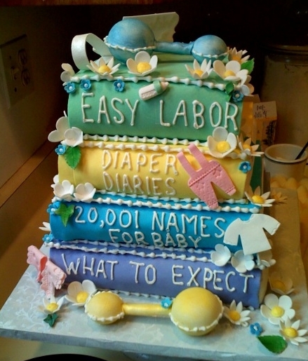 Baby Books Cake Front view