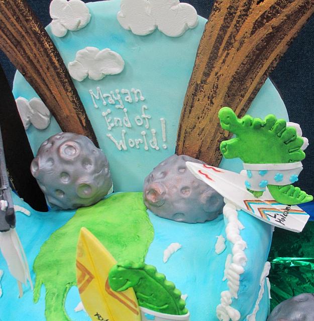 End Of World Mayan Cake Asteroid Close Up
