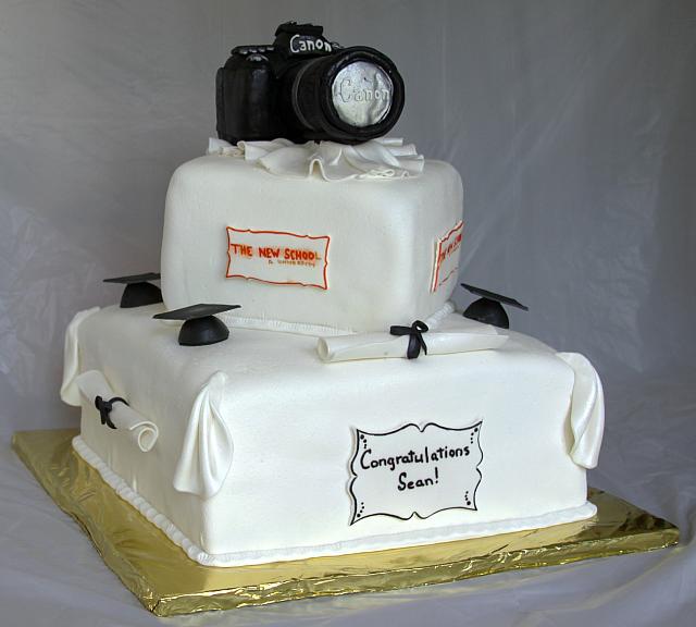 Graduation Cake With Photography Hobby view 3