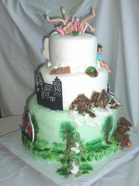 MultiThemed 40th Birthday Cake side 4