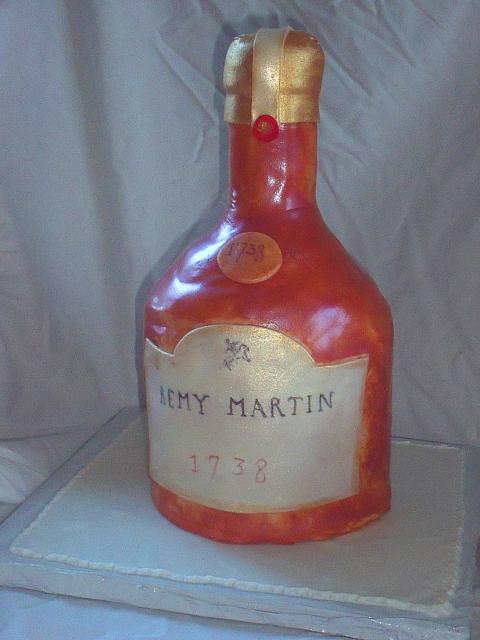 Remy Martin Liquor Bottle Cake view 2