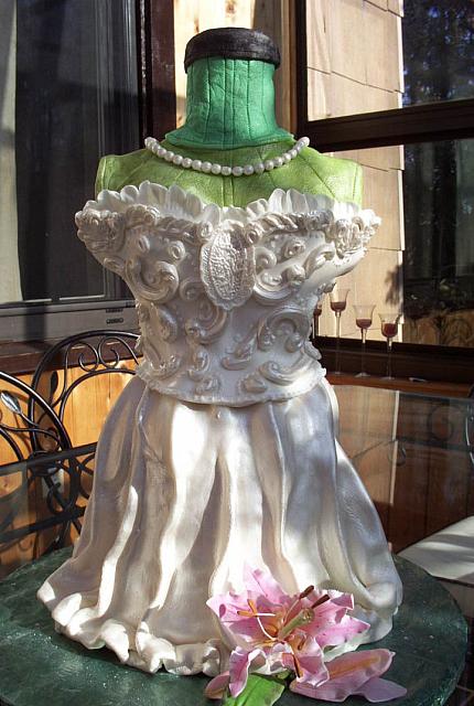 Bridal Dress as Bridal Shower Cake