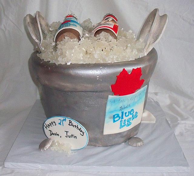 Beer Bucket Cake Ice Beer Bucket Cake Ice