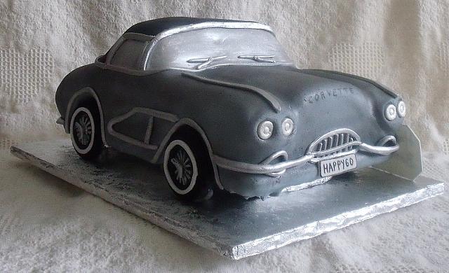 1962 Corvette Sports Car Cake Front