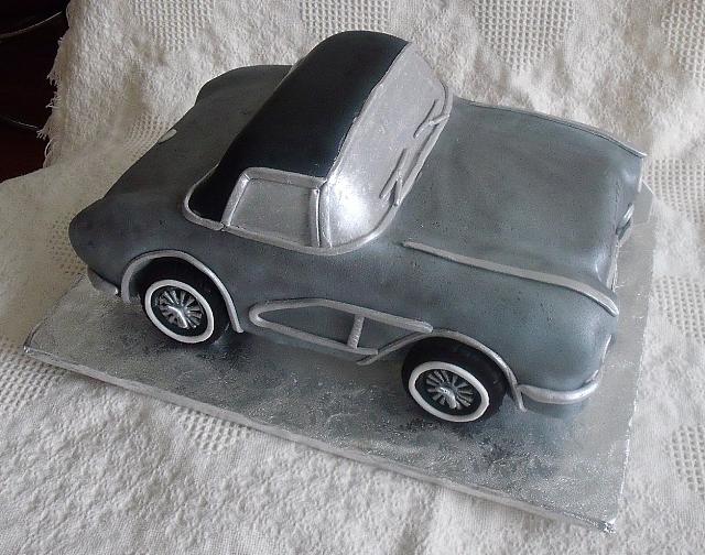 1962 Corvette Sports Car Cake Top