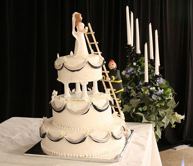 Fireman Wedding Cake View 3