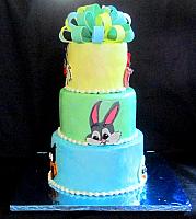 Looney Tunes Character Cake with Faces