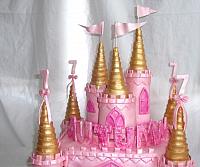 Pink and Gold Turrets close up