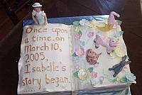 baby book cake top view