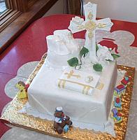 Baptism Cake for Boy