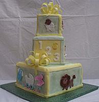 Baby Shower Cake With Edible Animals View 6