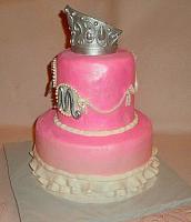 Princess or Cinderella Themed Fondant Cake right side