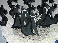 Ballroom Dancing Gumpaste Cake Decorations Silouette Figures