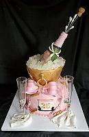 Champagne Moet Theme Cake