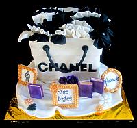 Fashionista Chanel Shopping Bag Cake With Pictures Books Main