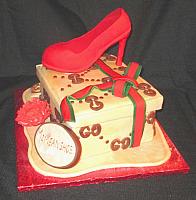 Shoe And Gucci Shoe Box Fashionista Beige Red Cake View 2