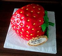 Giant Strawberry Cake