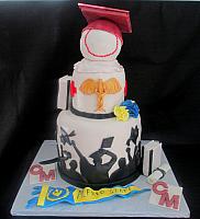 sports themed graduation cakes