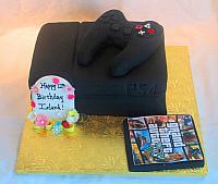 Playstation Cake with Grand Theft Auto