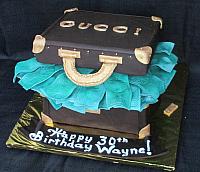 Suitcase Full Of Money Gucci Themed Birthday Cake