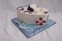 motor boat cake