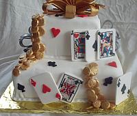 Poker Cake Or Playing Card Cake CloseUp 2