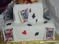Poker Cake Or Playing Card Cake CloseUp 4