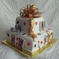Poker Cake Or Playing Card Cake Front