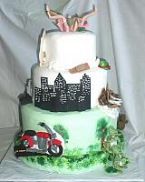 MultiThemed 40th Birthday Cake side 3