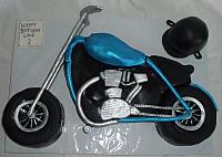 Motorcycle Cake in Two Dimensional For Birthday Boy