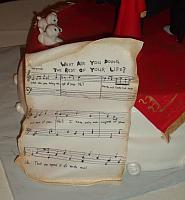50th Anniversary Cake Edible Sheet Music view