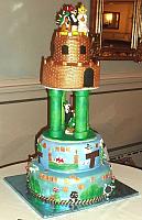 Mario Video Game Theme Wedding Cake main view