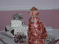Bridal Dress Cake And Larger Present Cake